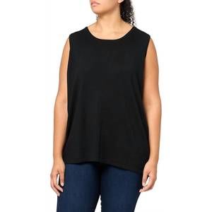 NEW MULTIPLES jewel neck tank sweater in black